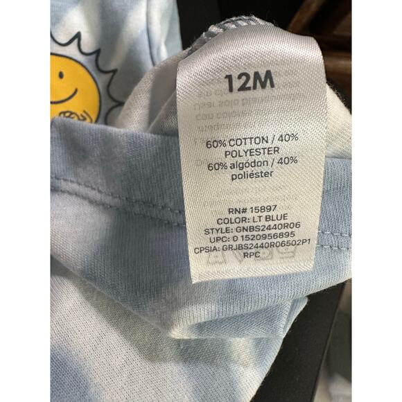 Garanimals Romper Toddler Boy 18m NWT Tie Dye Summer Skater Smiley Happy Days - Picture 5 of 5